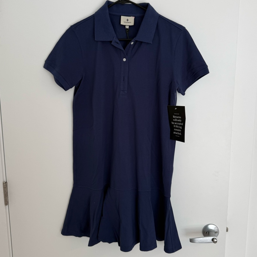 Tuckernuck Navy Pique May Polo Dress